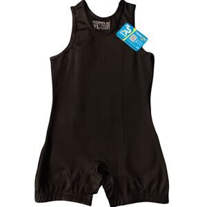 ROAR-INT Black Compression Singlet Sleeveless Youth Large NEW NWT Black